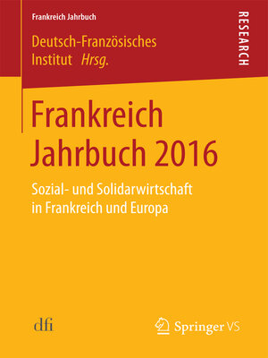 cover image of Frankreich Jahrbuch 2016